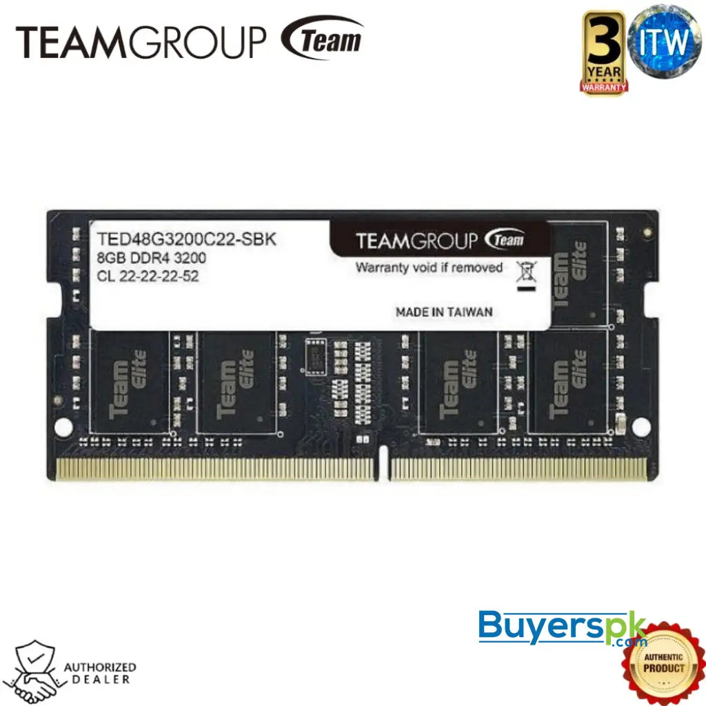 Teamgroup Ram 8gb Ddr4 3200mhz 8x1 - RAM Price in Pakistan Teamgroup Ram 8gb Ddr4 3200mhz 8x1 - RAM Price in Pakistan